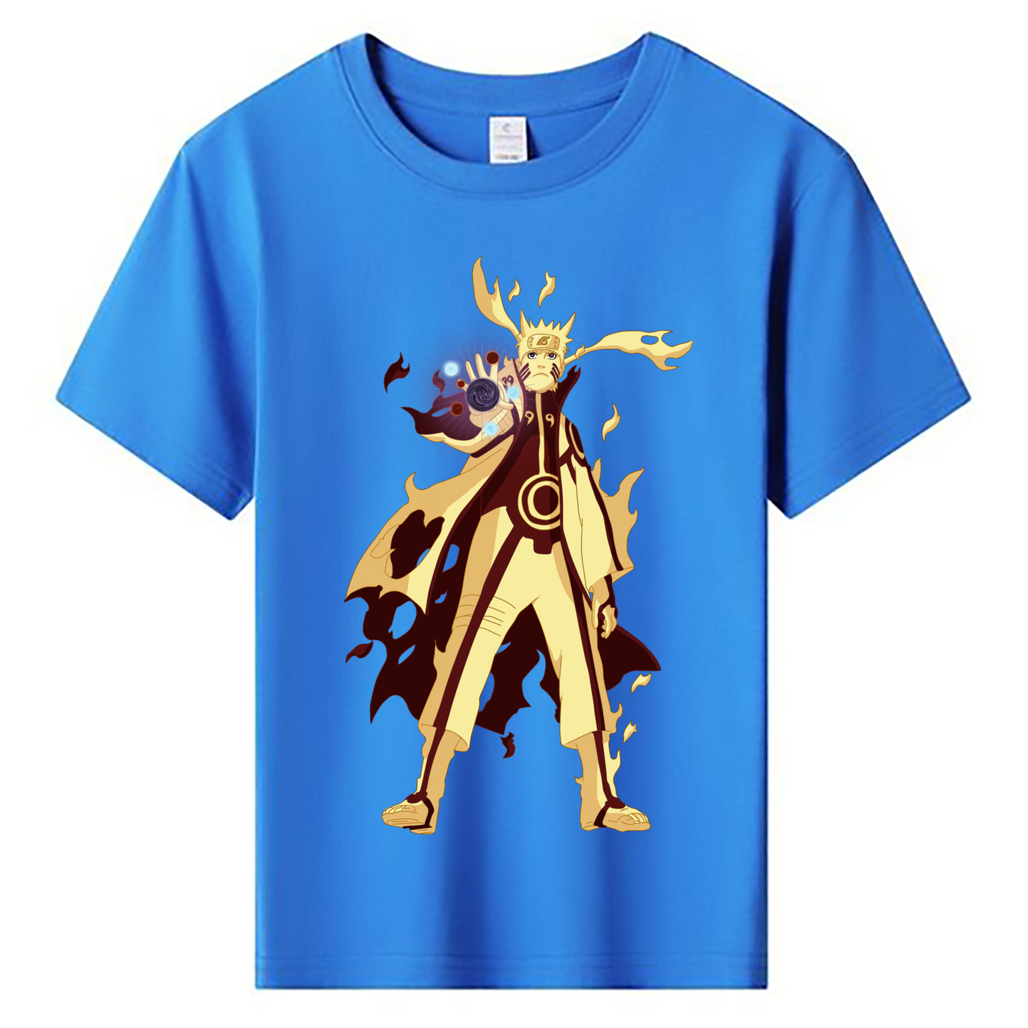 （画像用） NARUTO -ナルト- うずまき ナルト Uzumaki Naruto 綿100％キッズTシャツ（フロントプリント）